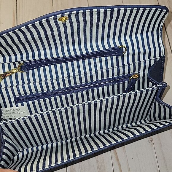 Joy Mangano Convertible Crossbody Wallet Crossbody w/RFID Blue NEW - Picture 7 of 8